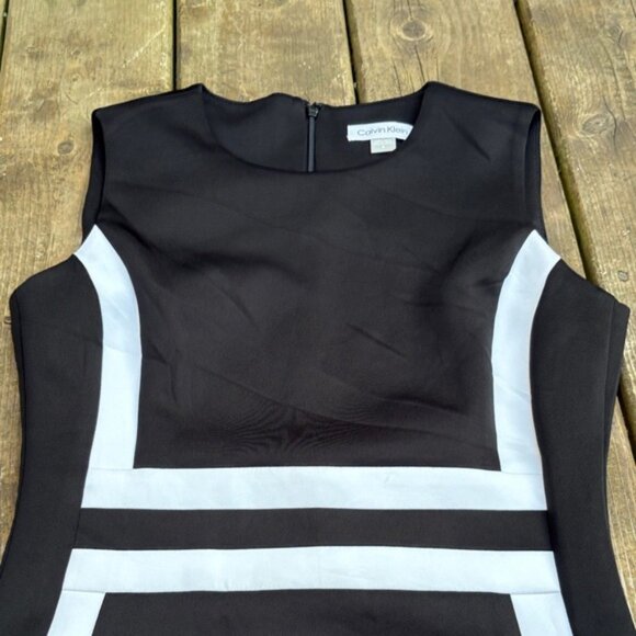 Calvin Klein Black and White dress size 4 - Picture 3 of 5